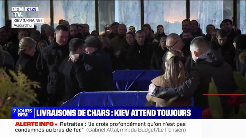 Ukraine: Volodymyr Zelensky participe à une cérémonie en hommage à son ministre de l’Intérieur, mort dans un crash d’hélicoptère