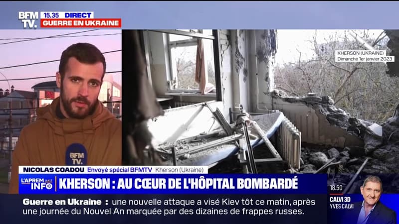 Un hôpital pour enfants bombardé le jour de l’An à Kherson, en Ukraine