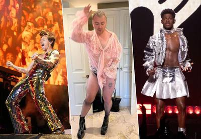 Robes, jupes et paillettes: quand les stars masculines cassent les codes de genre