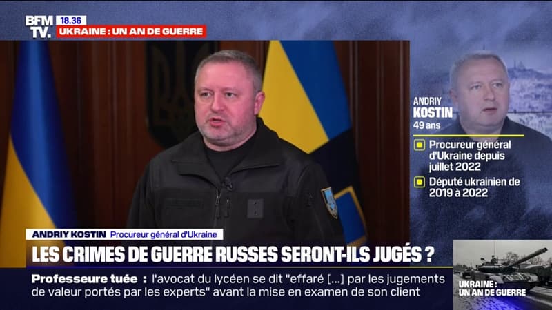 Andriy Kostin, procureur général d’Ukraine: “Dans chaque ville où les Russes mettent les pieds, on découvre des crimes de guerre”