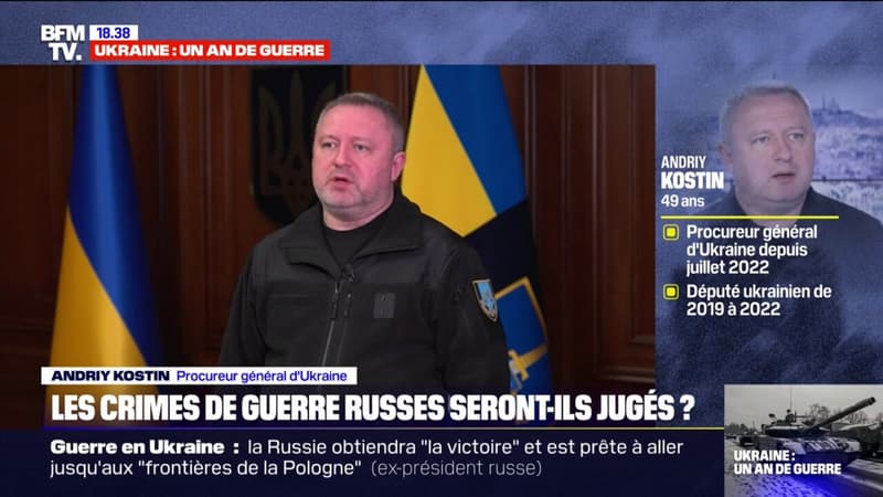 Andriy Kostin, procureur général d’Ukraine: “Vu l’ampleur et la quantité des crimes de guerre sur notre territoire, ils peuvent être considérés comme des crimes contre l’humanité”