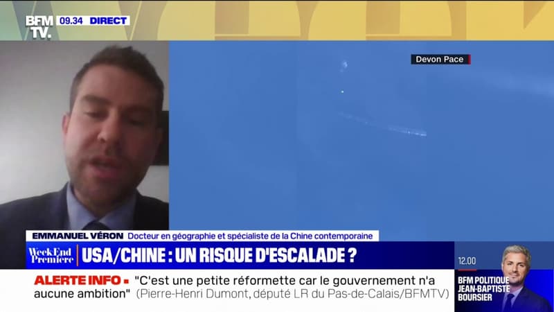 Ballon “espion” chinois: “C’est un test méticuleusement pensé” par la Chine “mais le sujet leur a échappé”, analyse ce spécialiste de la Chine