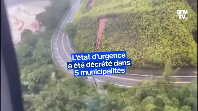 Brésil: les images des glissements de terrain provoqués par des pluies torrentielles dans l’Etat de Sao Paulo