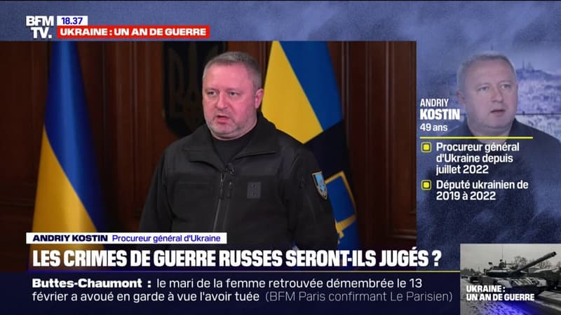 Crimes de l’armée russe en Ukraine: “68.000 enquêtes sont ouvertes”, affirme Andriy Kostin, procureur général d’Ukraine