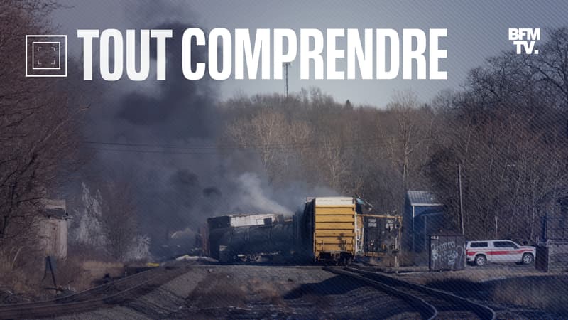 TOUT COMPRENDRE – Pourquoi l’inquiétude gagne l’Ohio après le déraillement d’un train de produits chimiques