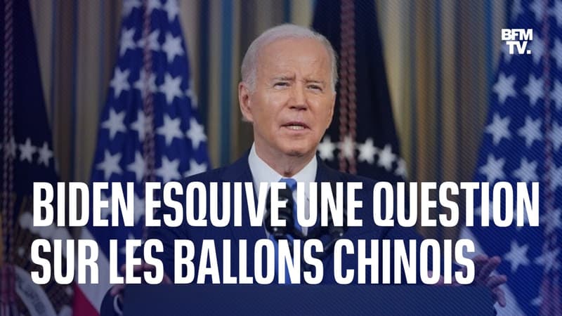 “Donnez-moi une pause mec”: Joe Biden esquive la question d’un journaliste sur les ballons chinois