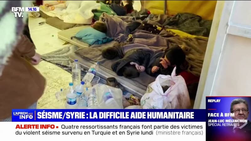 En raison du conflit en Syrie, l’aide humanitaire parvient difficilement à atteindre les rescapés du séisme