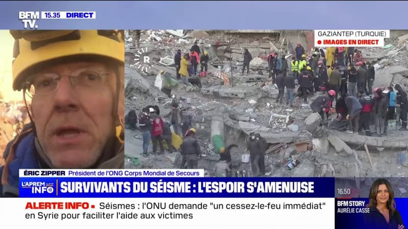Éric Zipper, président de l’ONG Corps Mondial de Secours, sur le séisme en Turquie: “On est très sollicité par les gens dans la rue pour essayer de retrouver un parent”