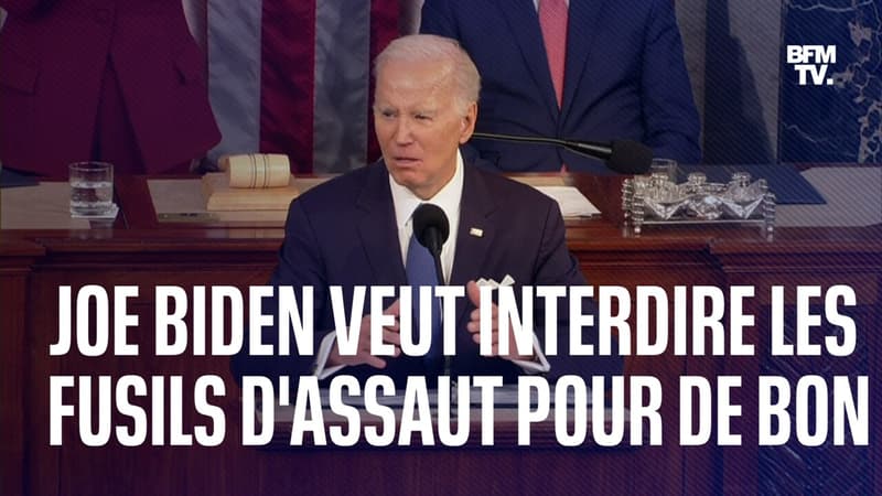 États-Unis: Joe Biden veut interdire les fusils d’assaut “une bonne fois pour toutes”