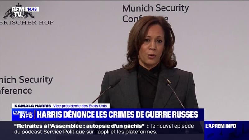 Kamala Harris dénonce les “crimes contre l’humanité” commis par la Russie en Ukraine
