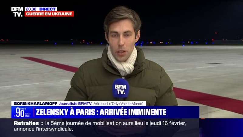 L’avion de Volodymyr Zelensky attendu à l’aéroport d’Orly dans moins d’une heure
