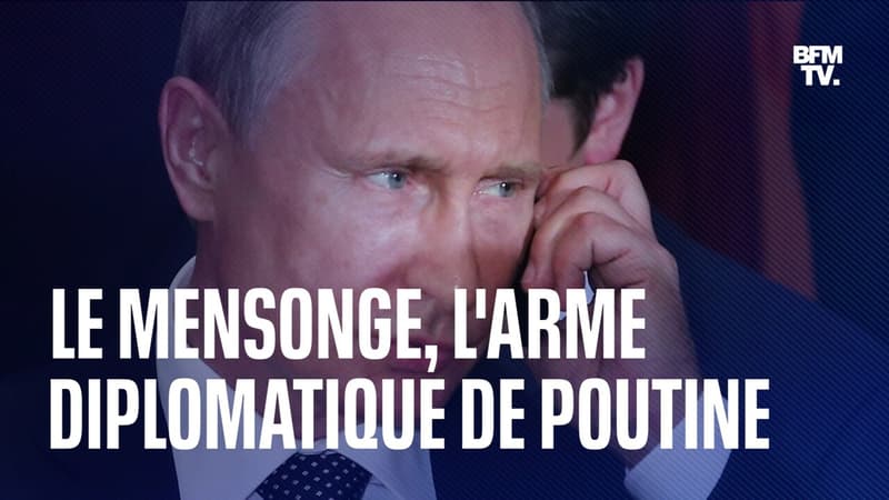 LIGNE ROUGE – Ce qui caractérise Vladimir Poutine pour François Hollande, c’est le “mensonge absolu”