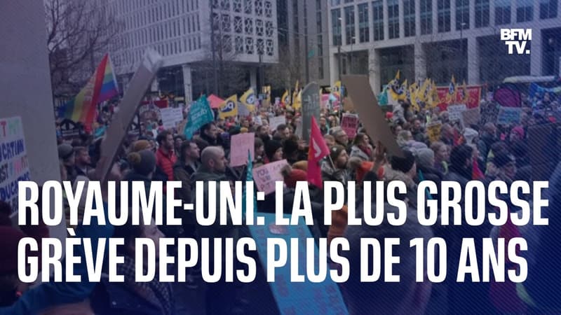Le Royaume-Uni a connu sa plus grosse journée de grève depuis dix ans