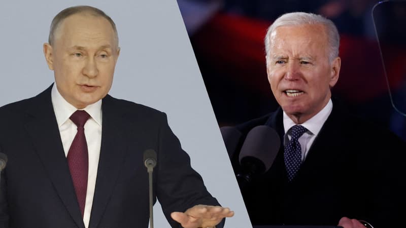 Guerre en Ukraine: duel à distance entre Biden et Poutine, un an après le début de l’invasion russe