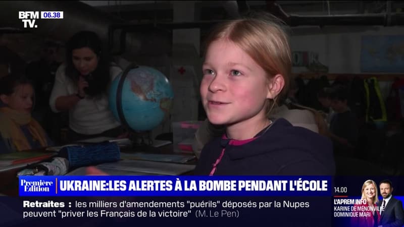 Ukraine: à Kiev, les journées d’écoliers rythmées par les alertes à la bombe