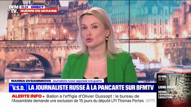 Marina Ovsyannikova: “J’ai demandé l’asile en arrivant en France”