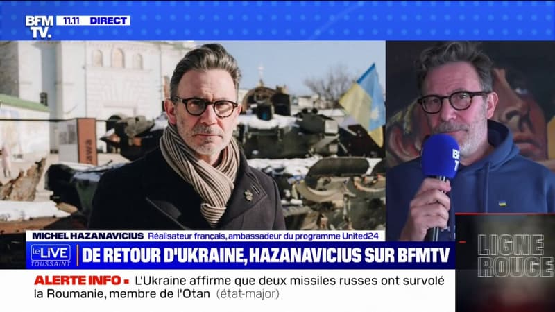 “On change de perspective”: le réalisateur Michel Hazanavicius, ambassadeur du programme United24, raconte sa visite en Ukraine