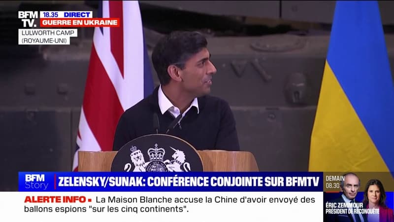 Rishi Sunak aux Ukrainiens: “Nous serons toujours à vos côtés, vos amis indéfectibles”