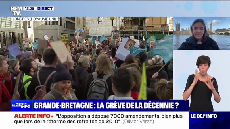 Royaume-Uni: journée de grève inédite depuis une décennie