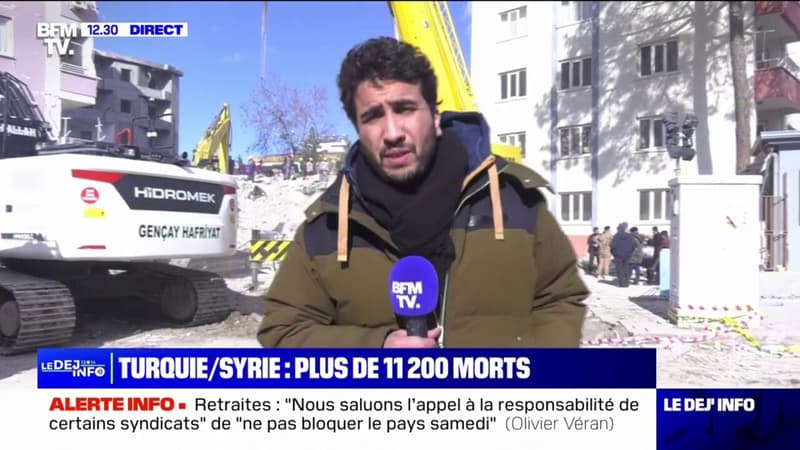 Séisme en Turquie et en Syrie: le bilan provisoire s’alourdit à 11.200 morts, les services de secours débordés