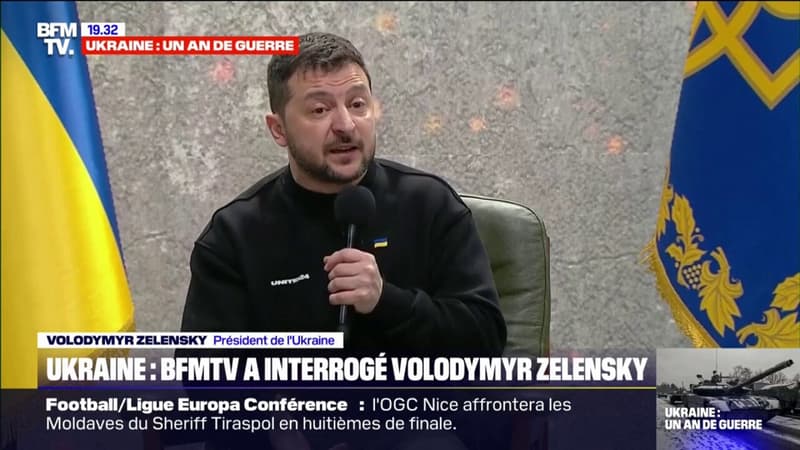 “Si les Russes pensaient à leur propre pays, il n’y aurait pas cette guerre”: Volodymyr Zelensky répond à BFMTV
