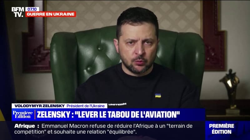 Ukraine: Zelensky demande aux Occidentaux de lever le “tabou de l’aviation”