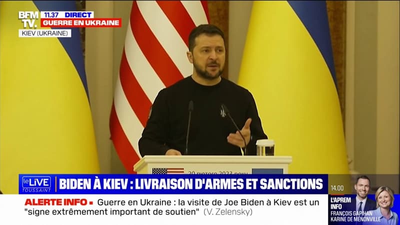 Ukraine: Zelensky évoque “des négociations très fructueuses” avec Biden