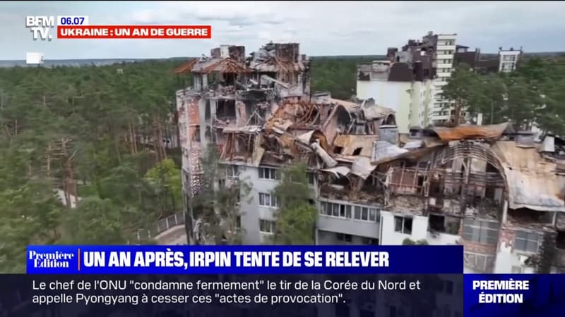 Ukraine: un an après le début de la guerre, la ville d’Irpin peine à se reconstruire