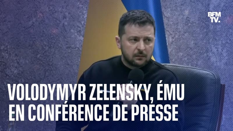 Un an de guerre en Ukraine: Volodymyr Zelensky, ému aux larmes lors d’une conférence de presse