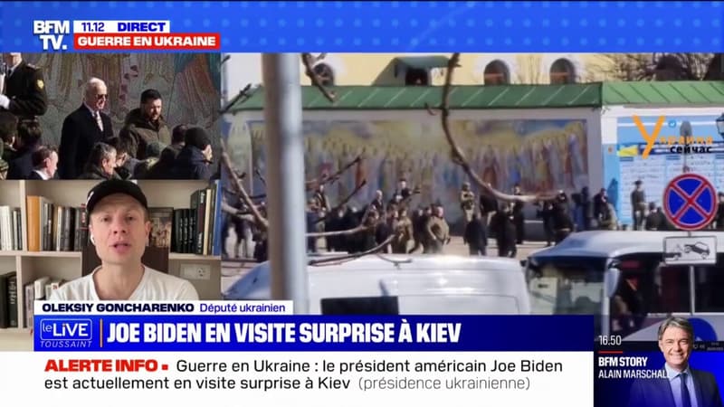 Visite de Joe Biden à Kiev: “C’est absolument magnifique” explique ce député ukrainien