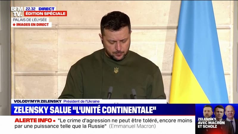 Volodymyr Zelensky: “Je suis heureux d’être ici pour renforcer notre unité continentale”