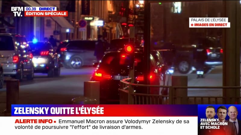 Volodymyr Zelensky quitte l’Élysée