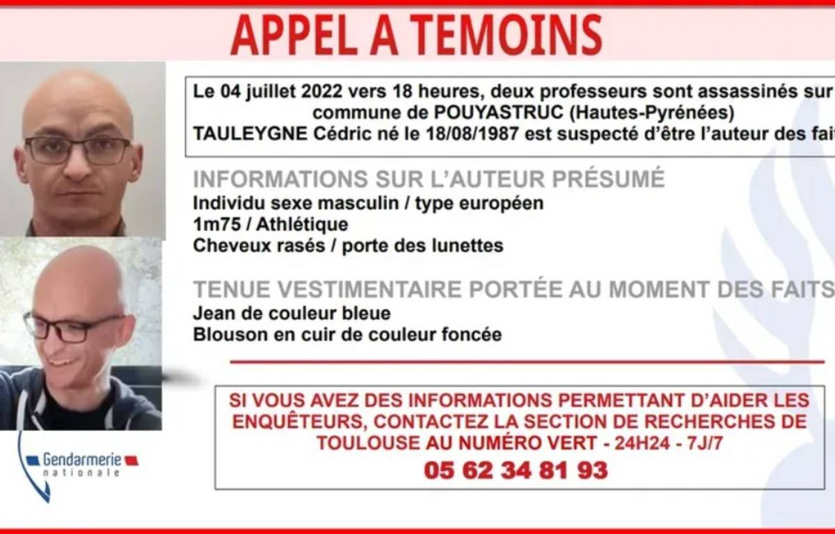 Enseignants tués près de Tarbes : Le corps découvert du meurtrier possiblement retrouvé en Espagne