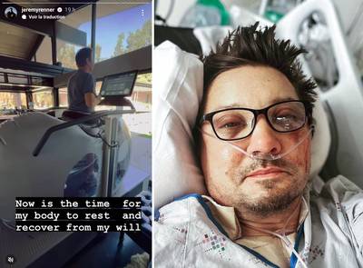 Trois mois après son accident, Jeremy Renner remarche pour la première fois