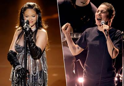 Rihanna éblouissante et Lady Gaga plus nature que jamais: retour sur les performances musicales des Oscars