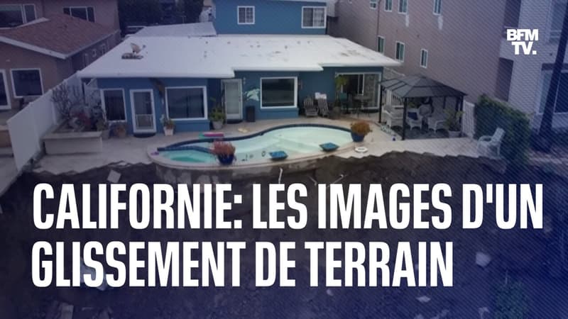 États-Unis: les images d’un glissement de terrain après le passage d’une tempête en Californie