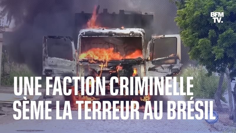 Incendies, commerces saccagés, échanges de tirs: le “syndicat du crime” sème la terreur au Brésil