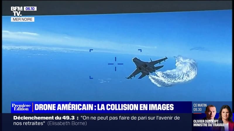 L’armée américaine diffuse des images de l’interception de son drone par l’armée russe au-dessus de la mer Noire