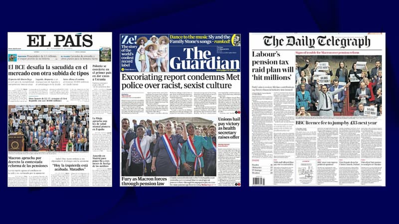 La réforme des retraites et un Macron “affaibli et isolé” à la une de la presse étrangère