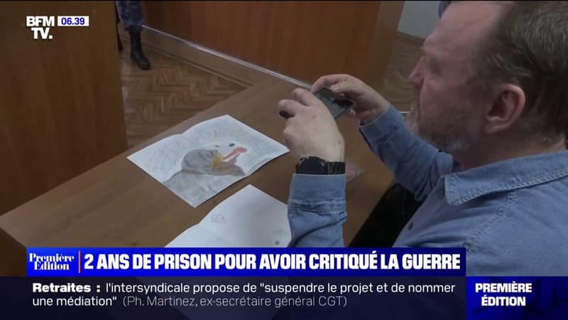 Russie: un père condamné à deux ans de prison pour un dessin anti-guerre réalisé par sa fille
