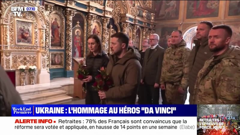 Volodymyr Zelensky et le peuple ukrainien rendent hommage à leur héros national, le soldat “Da Vinci” tué à Bakhmout
