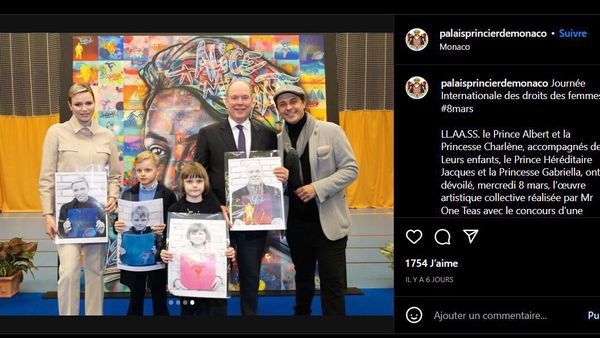 Charlene de Monaco en total look beige : elle étrenne une veste originale aux côtés de Jacques et Gabriella