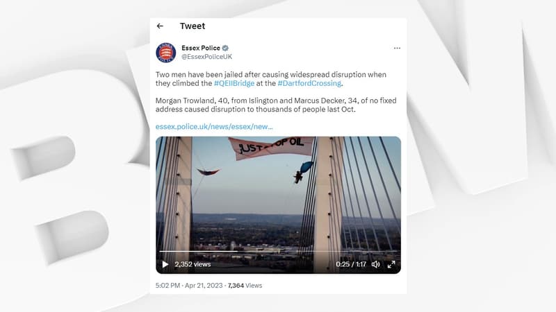 Royaume-Uni: des militants écologistes condamnés à de la prison pour le blocage d’un axe routier