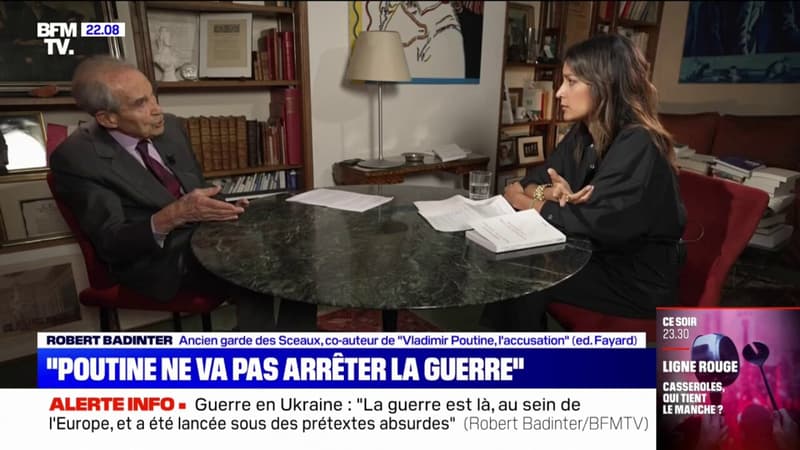 Robert Badinter: Vladimir Poutine “ne va pas arrêter la guerre, sauf s’il sauve sa face”