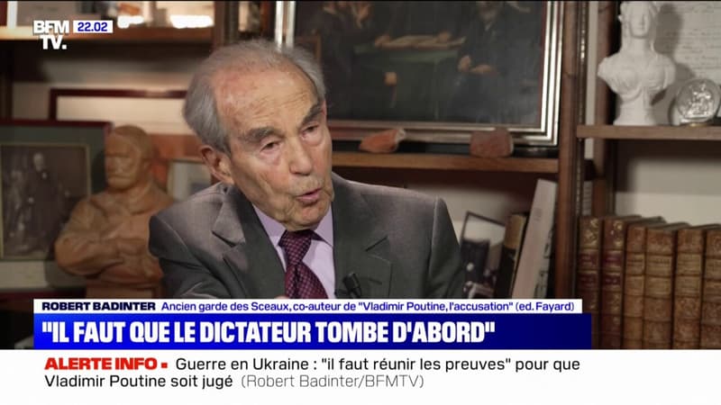 Robert Badinter sur un potentiel procès de Vladimir Poutine: “Il faut réunir les preuves”