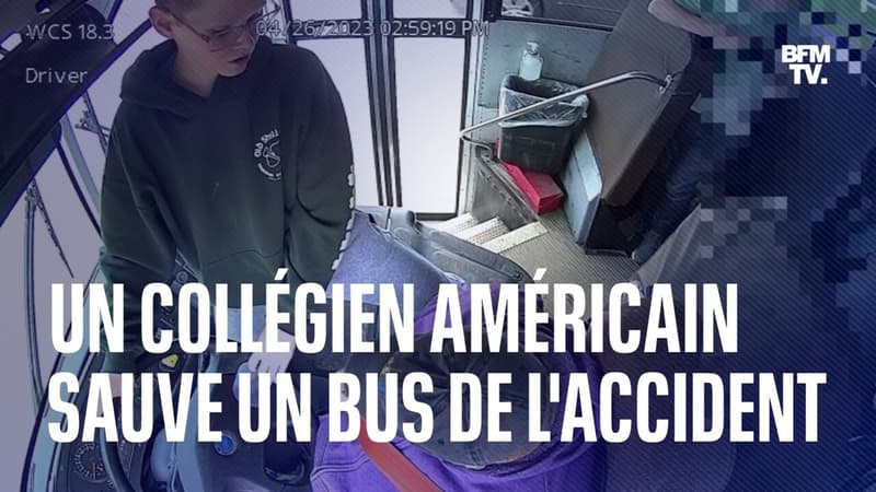 Un collégien américain de 13 ans prend le contrôle d’un bus scolaire après le malaise de la conductrice et évite l’accident