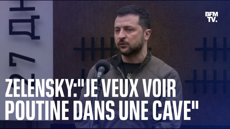 Volodymyr Zelensky: “J’espère que le président russe finira ses jours dans une cave”