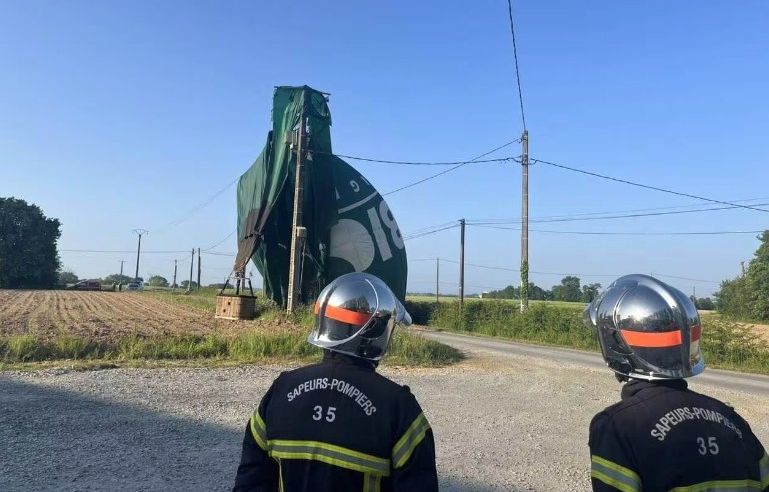 Ille-et-Vilaine : Deux blessés après un accident de montgolfière avec une ligne électrique