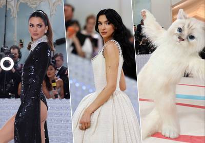 En noir, en blanc et en chat géant: les stars rendent hommage à Karl Lagerfeld sur le tapis rouge du Met Gala