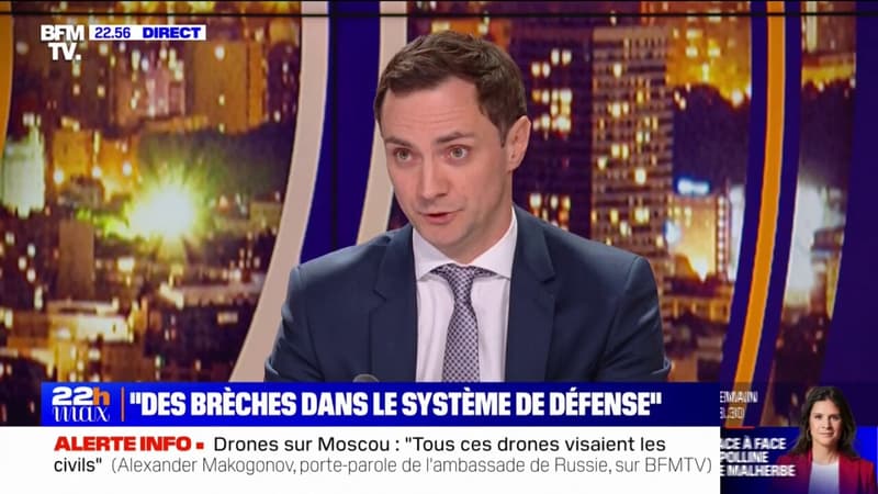 Attaque de drones à Moscou: “Il y a la volonté de provoquer la réaction de Moscou”, pour Alexander Makogonov, porte-parole de l’ambassade de Russie en France